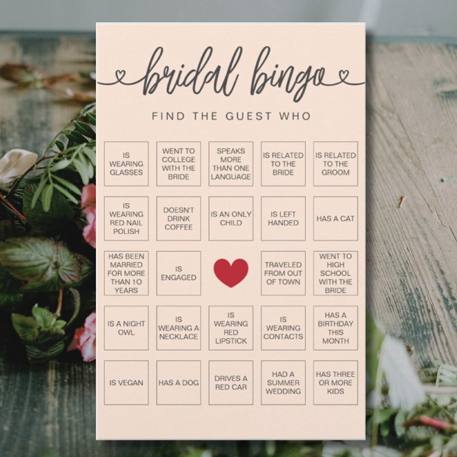  Bridal Bingo Find the Guest Bridal Shower Game (Creator Uploaded)