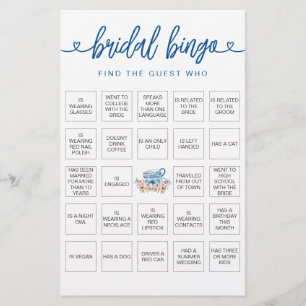 Bridal Bingo Find the Guest Bridal Shower Game