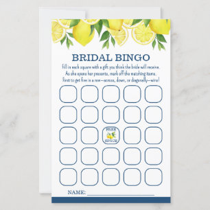 Bridal Bingo Lemon Bridal Shower Game