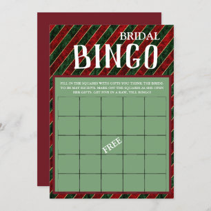 Bridal Bingo Winter Christmas Bridal Shower Game I Invitation
