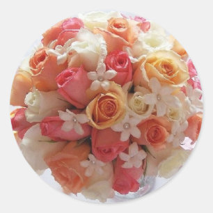 Bridal Bouquet Envelope Seal Stickers
