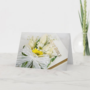 Bridal Bouquet on Bible Card