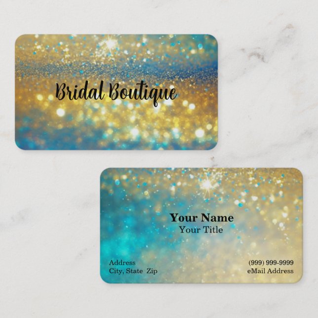 Bridal Boutique or Wedding Planner Business Card (Front/Back)