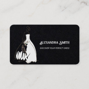 Bridal Boutique Premium Wedding Shop Business Card