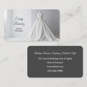 Bridal Boutique Wedding Stylist Business Card