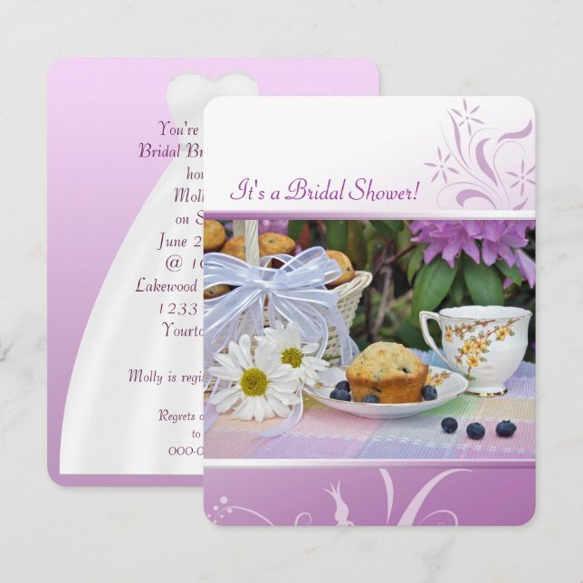 Bridal Breakfast Brunch Invitation (Front/Back)
