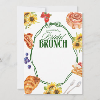 BRIDAL BRUCH SUNFLOWER  INVITATION