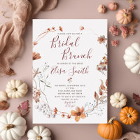 Bridal Brunch Autumn Bridal Shower Boho Wildflower