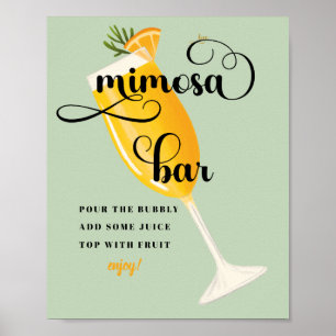 Bridal Brunch Bridal Shower   Mimosa Bar Sign