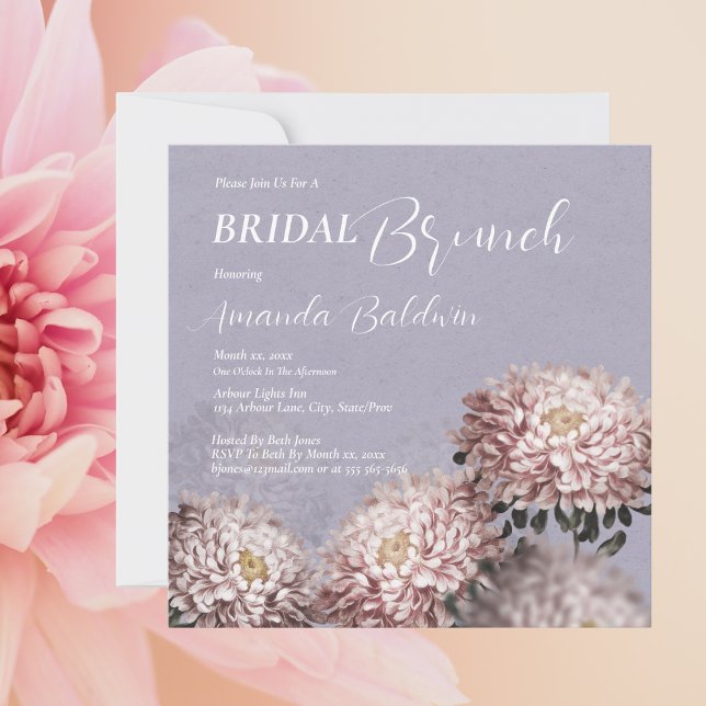 Bridal Brunch Floral  Invitation (Bridal Brunch Floral Invitation)