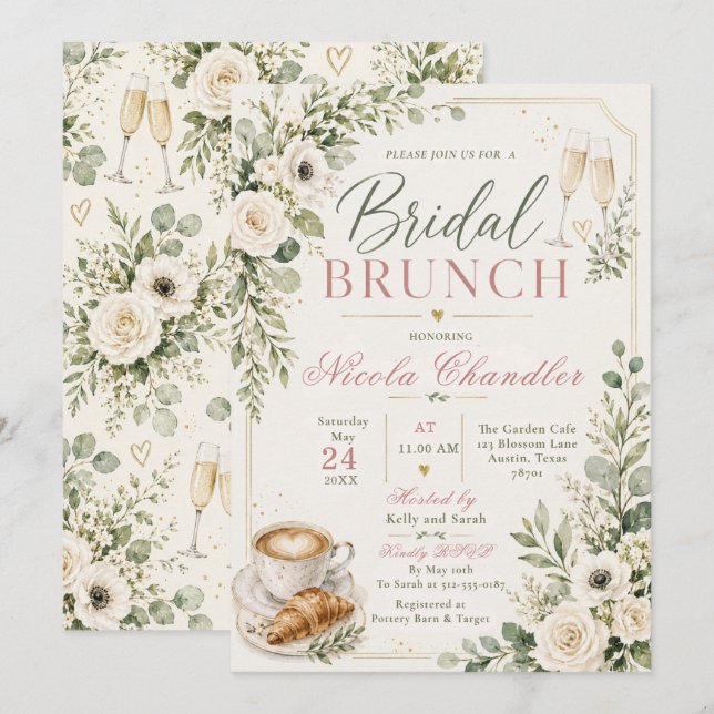 Bridal Brunch Invitation (Front/Back)