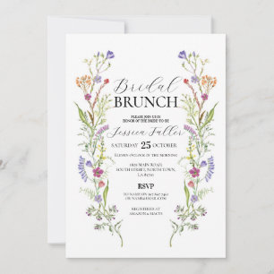 Bridal Brunch Wildflowers Floral Ditsy Invitation
