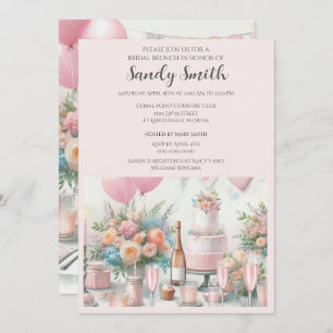 Bridal Brunch with Pink Invitation