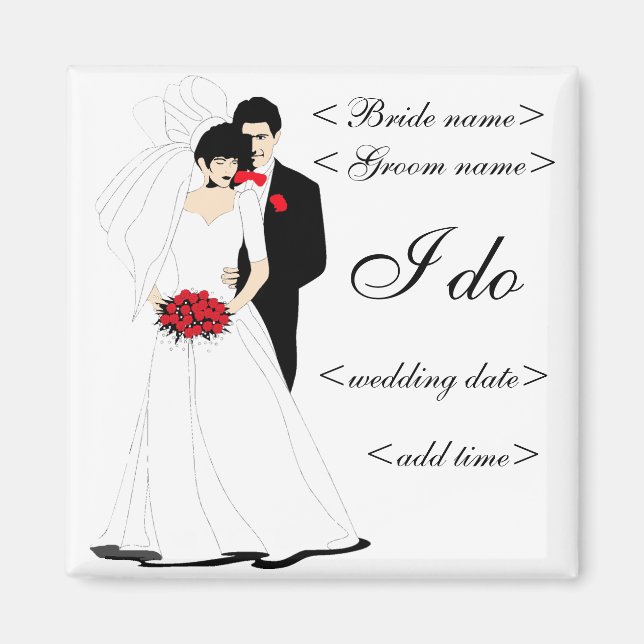 Bridal Couple Magnet (Front)