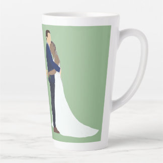 Bridal Couple, skin tones Variation 2 Latte Mug