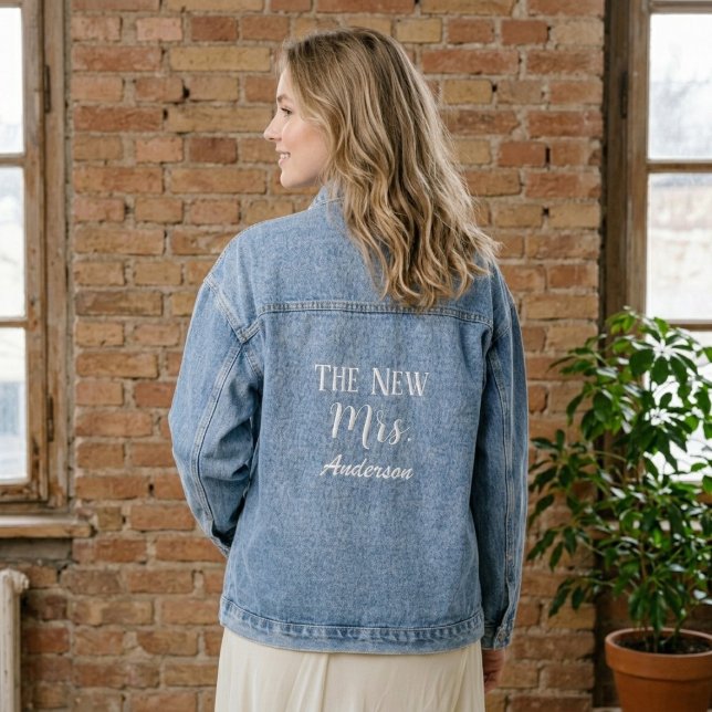 Bridal Denim Jackets, Custom Mrs Denim Jackets (Creator Uploaded)