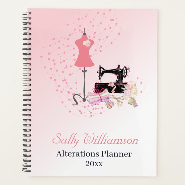Bridal Dress Alterations Pink Planner (Front)