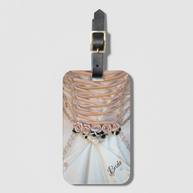 Bridal Dress Luggage Tag (Front Vertical)