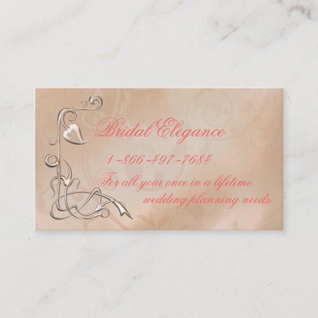 Bridal Elegance Business Business Card (Front)