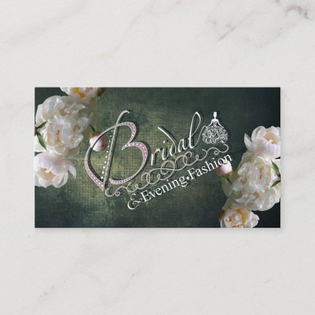 BRIDAL & EVENING FASHION - Business Card (Front)