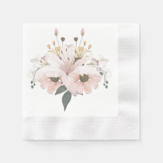 Bridal Floral Napkin