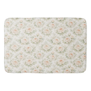 Bridal Floral Pattern Bath Mat