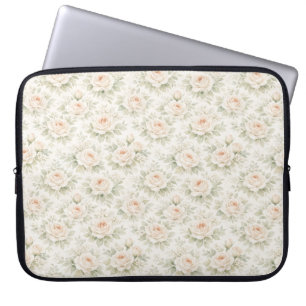 Bridal Floral Pattern Laptop Sleeve