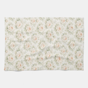 Bridal Floral Pattern Tea Towel