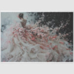 Bridal Flower Shower Tissue Paper<br><div class="desc">Bridal Flower Shower,  as the new bride advances in her wedding gown</div>