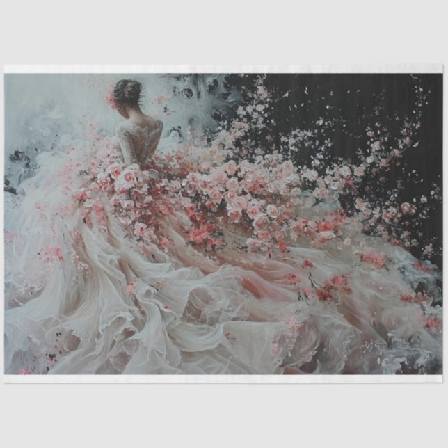 Bridal Flower Shower Tissue Paper (Front)