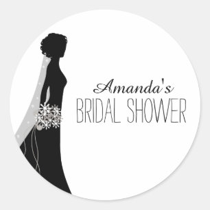 Bridal Gown   Bridal Shower Favour Stickers
