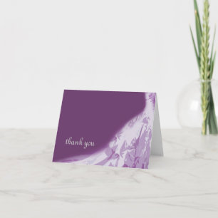 Bridal Gown Thank You Card, Eggplant Card