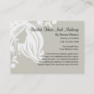 Bridal Hair And Makeup Business Cards
