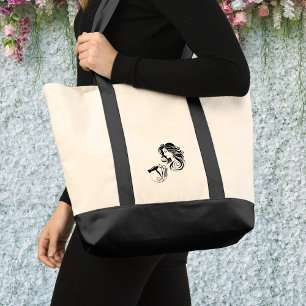 Bridal Hair Stylist Large Tote Bag
