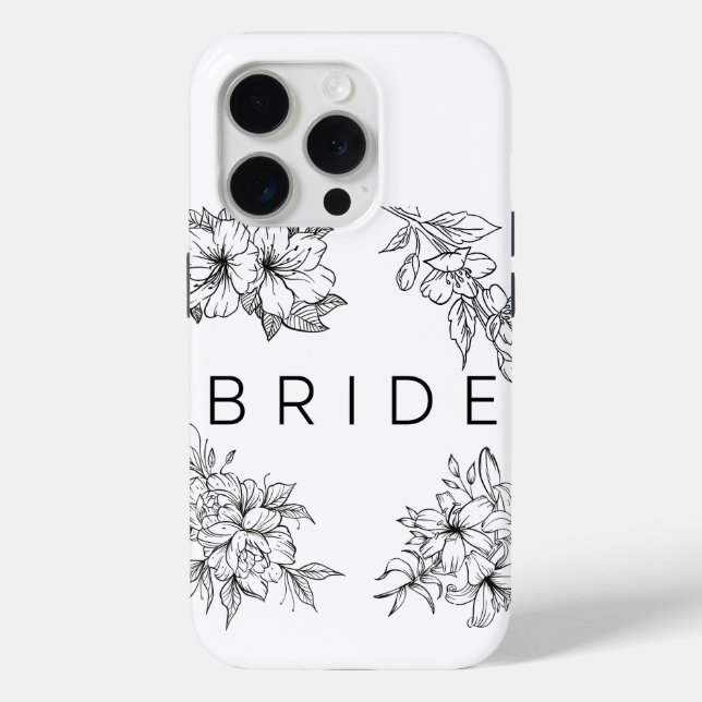 Bridal iPhone 15 pro phone case  (Back)