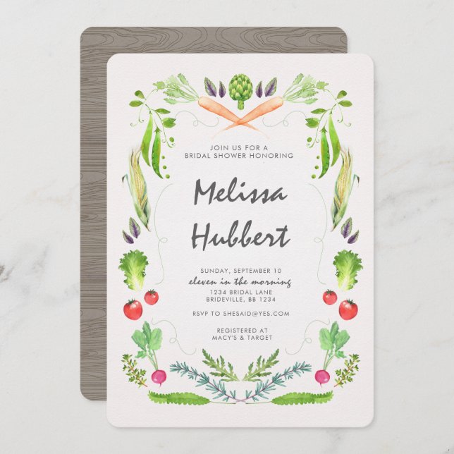 Bridal Kitchen Shower Invitation (Front/Back)