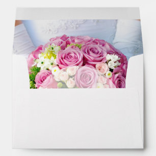 Bridal Lace Flower editable Wedding Envelopes