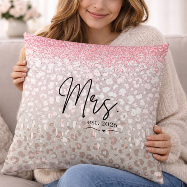 Bridal Leopard Print Wedding Cushion (Creator Uploaded)