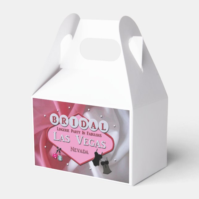 BRIDAL LINGERIE PARTY Las Vegas GABLE Favour Box (Front Side)