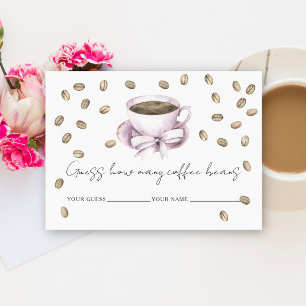 Bridal Love is brewing How many coffee beans Enclosure Card