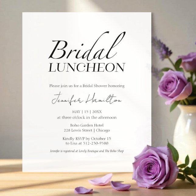 Bridal Luncheon | Black & White Bridal Shower (Creator Uploaded)