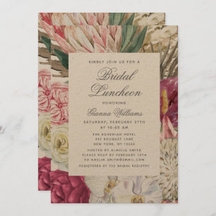 Bridal Luncheon Watercolor Floral Bridal Shower Invitation