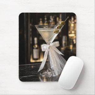 Bridal Martini Cocktail on a Bar Mouse Pad