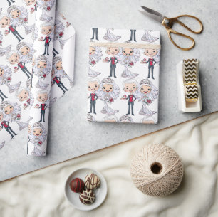Bridal Or Wedding Wrapping Paper