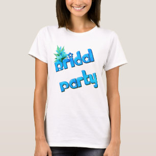 Bridal Party And Flower Bouquet T-Shirt