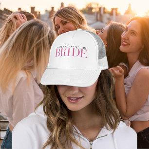 Bridal Party Bride Modern Bachelorette Trucker Hat