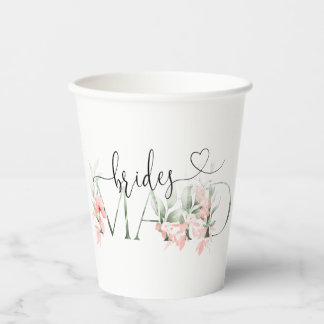 Bridal Party Favours & Bridesmaid Paper Cups 