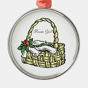 Bridal Party Flower Girl Christmas Gift Ornament