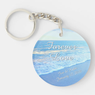 Bridal Party Gifts or Beach Bridal Shower Favors Key Ring