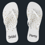 Bridal Party Gold Heart Thongs<br><div class="desc">Have some fun with bridal accessories. Perfect for a bachelorette night out or for matching dress up on the big day.</div>